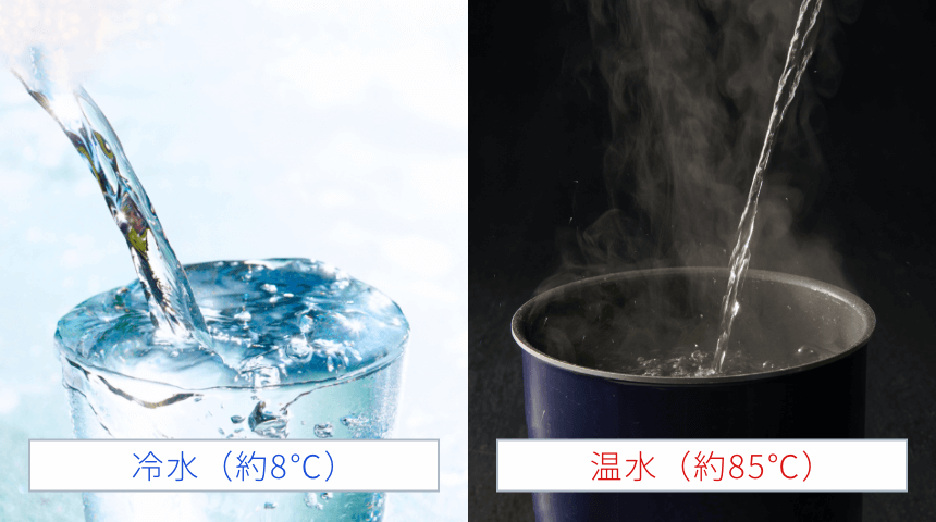 出来たての水素水が飲める